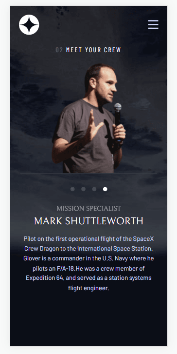 Space Tourism Website